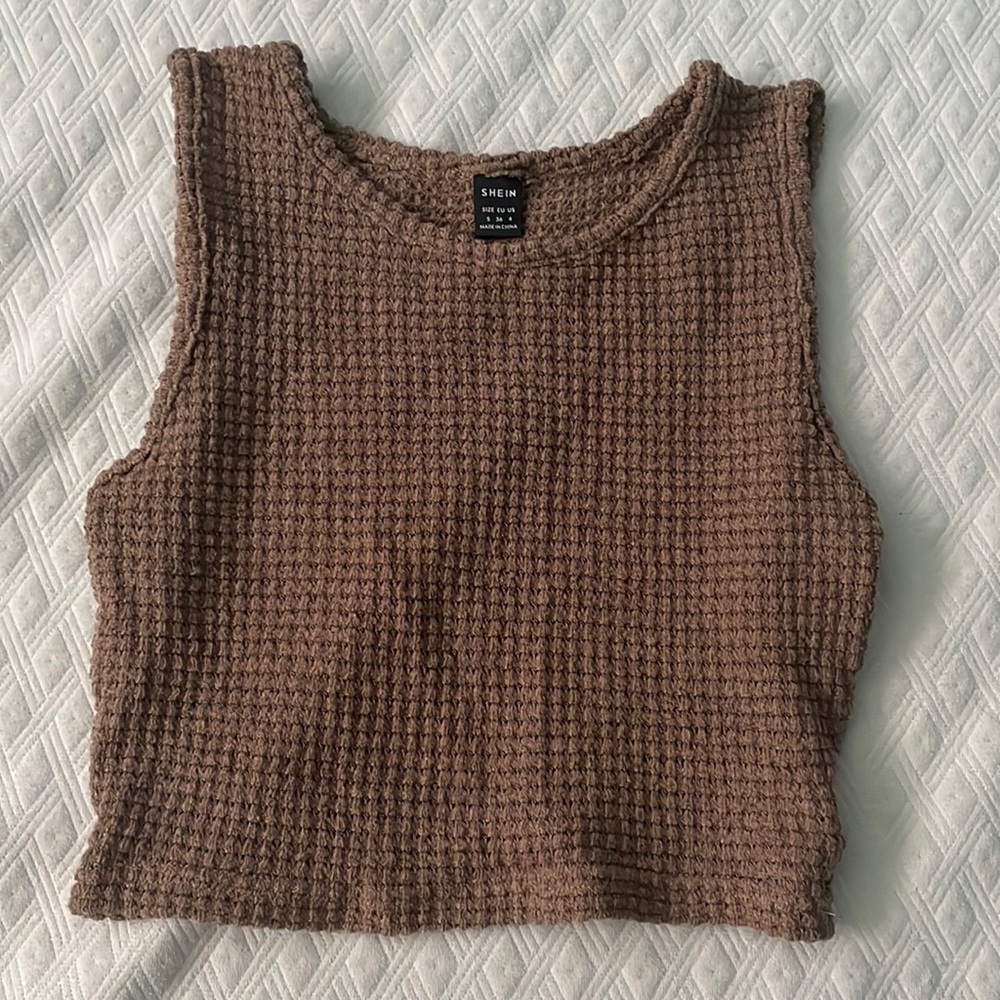 Brown Crop Top